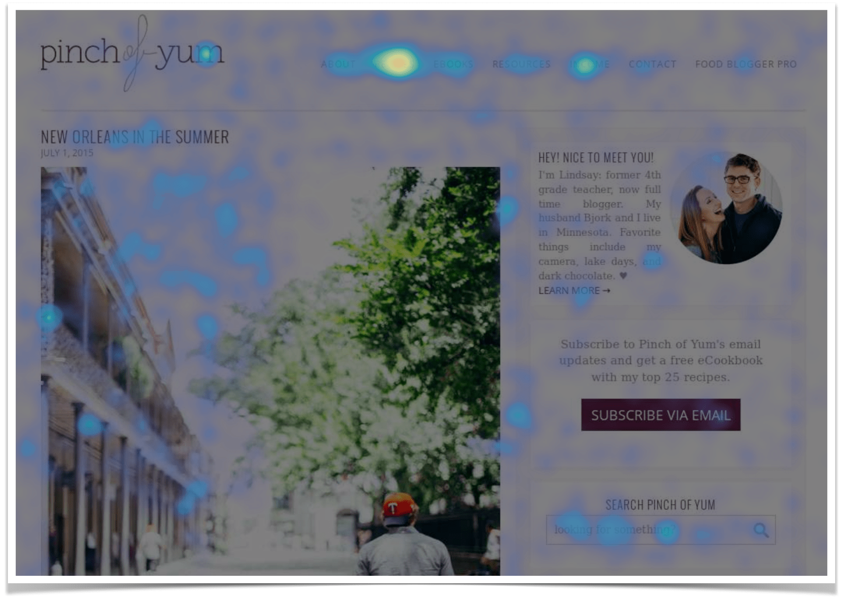 Homepage Heatmap